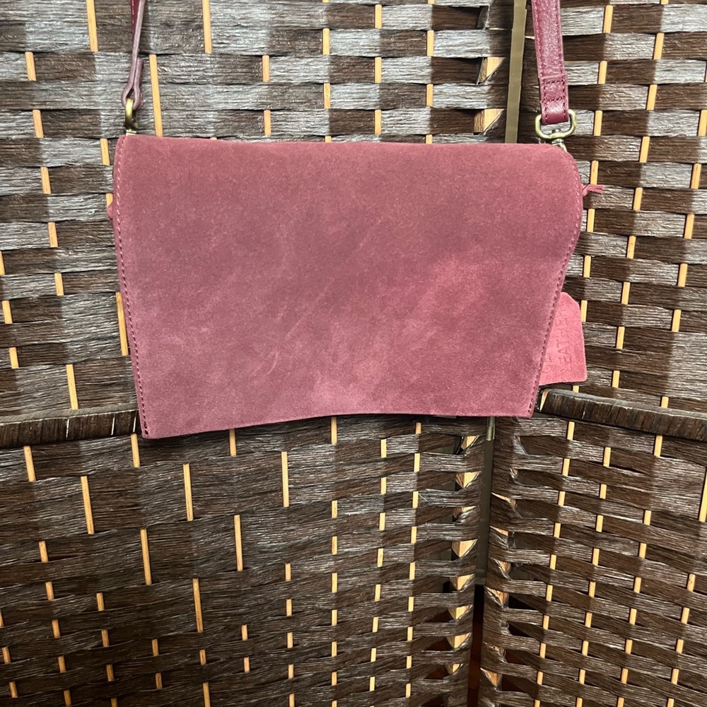 Elegant Pink Suede Women's Bag